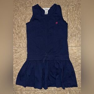 Lilly Pulitzer White Label Sleeveless Drop Waisted Dress in Navy size 6X